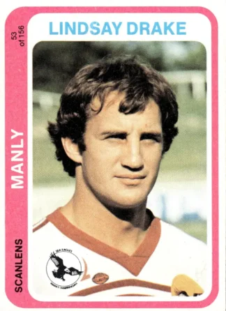 1979 Scanlens Common Card - Base 053 Lindsay Drake Manly Sea Eagles