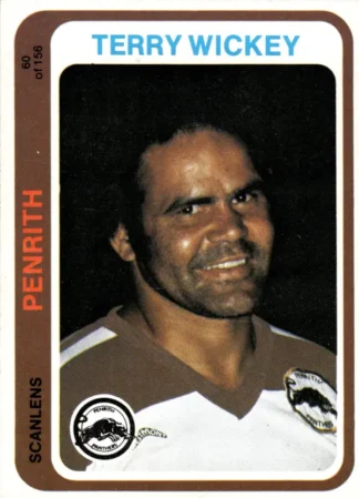 1979 Scanlens Common Card - Base 060 Terry Wickey Penrith Panthers