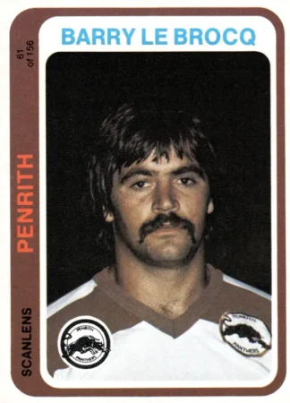 1979 Scanlens Common Card - Base 061 Barry Le Brocq Penrith Panthers