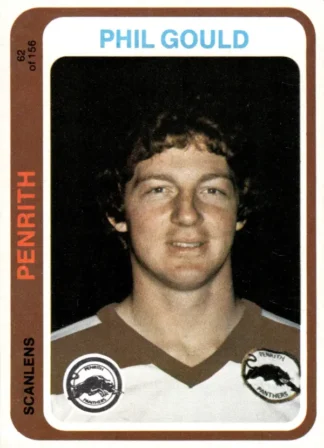 1979 Scanlens Common Card - Base 062 Phil Gould Penrith Panthers
