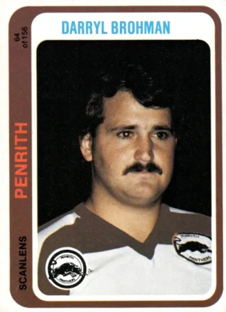 1979 Scanlens Common Card - Base 064 Darryl Brohman Penrith Panthers
