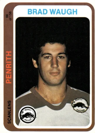 1979 Scanlens Common Card - Base 066 Brad Waugh Penrith Panthers