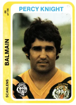 1979 Scanlens Common Card - Base 068 Percy Knight Balmain Tigers