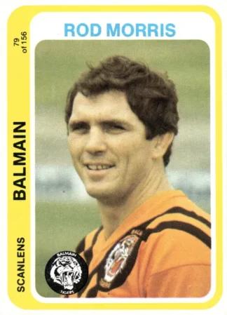 1979 Scanlens Common Card - Base 079 Rod Morris Balmain Tigers