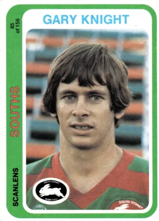 1979 Scanlens Common Card - Base 085 Gary Knight South Sydney Rabbitohs