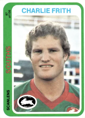 1979 Scanlens Common Card - Base 087 Charlie Frith South Sydney Rabbitohs