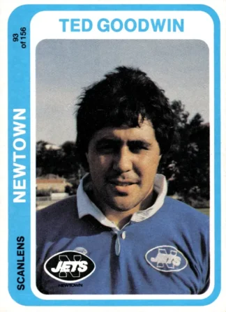 1979 Scanlens Common Card - Base 093 Ted Goodwin Newtown Jets