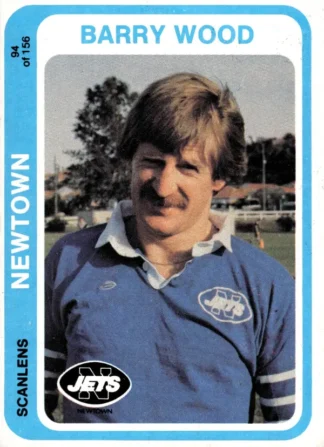 1979 Scanlens Common Card - Base 094 Barry Wood Newtown Jets