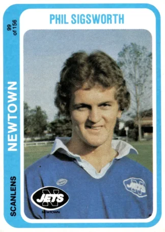 1979 Scanlens Common Card - Base 099 Phil Sigsworth Newtown Jets