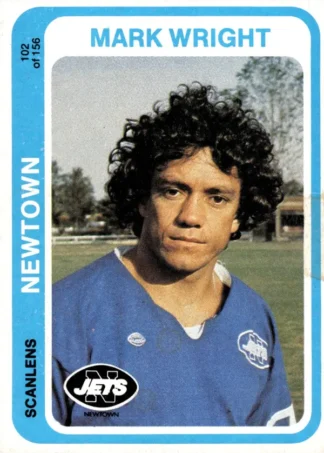 1979 Scanlens Common Card - Base 102 Mark Wright Newtown Jets