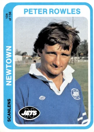 1979 Scanlens Common Card - Base 104 Peter Rowles Newtown Jets