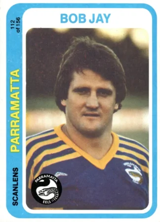 1979 Scanlens Common Card - Base 112 Bob Jay Parramatta Eels
