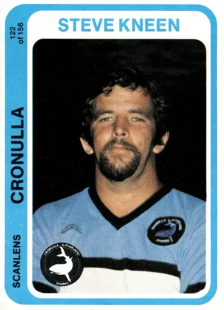 1979 Scanlens Common Card - Base 122 Steve Kneen Cronulla Sharks