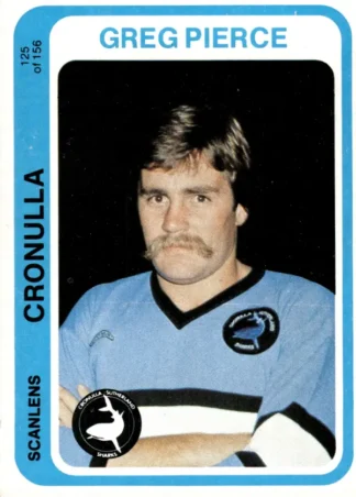 1979 Scanlens Common Card - Base 125 Greg Pierce Cronulla Sharks