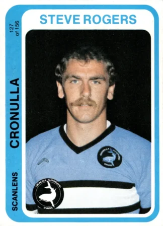 1979 Scanlens Common Card - Base 127 Steve Rogers Cronulla Sharks