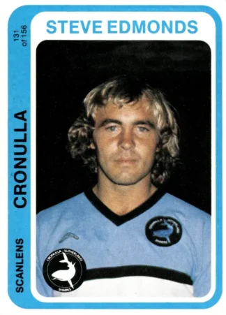 1979 Scanlens Common Card - Base 131 Steve Edmonds Cronulla Sharks