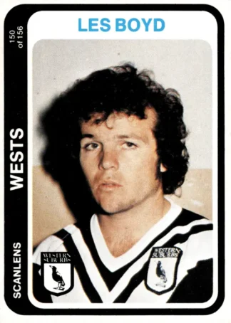 1979 Scanlens Common Card - Base 150 Les Boyd Western Suburbs Magpies