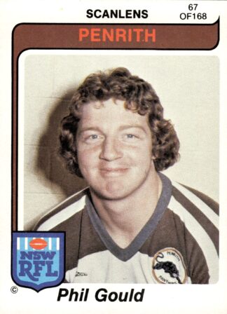 1980 Scanlens Common Card - Base 067 Phil Gould Penrith Panthers