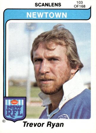 1980 Scanlens Common Card - Base 103 Trevor Ryan Newtown Jets