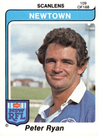 1980 Scanlens Common Card - Base 109 Peter Ryan Newtown Jets