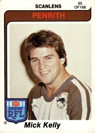 1980 Scanlens Common Card - Base 065 Mick Kelly Penrith Panthers