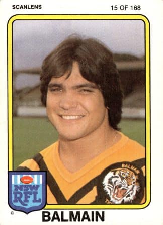 1981 Scanlens Common Card - Base 015 David Grant Balmain Tigers