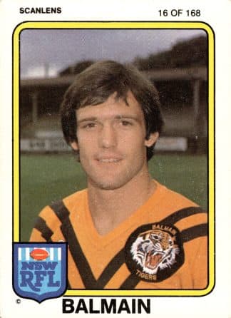 1981 Scanlens Common Card - Base 016 Neil Whittaker Balmain Tigers