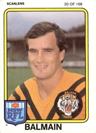 1981 Scanlens Common Card - Base 020 Mal Creevey Balmain Tigers