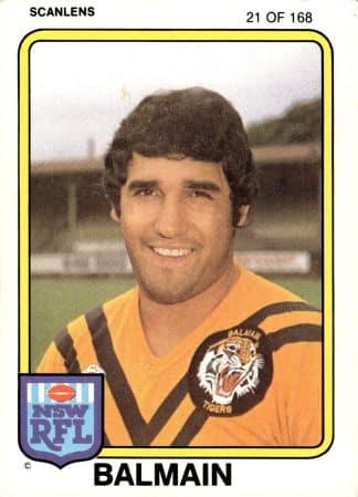 1981 Scanlens Common Card - Base 021 Percy Knight Balmain Tigers