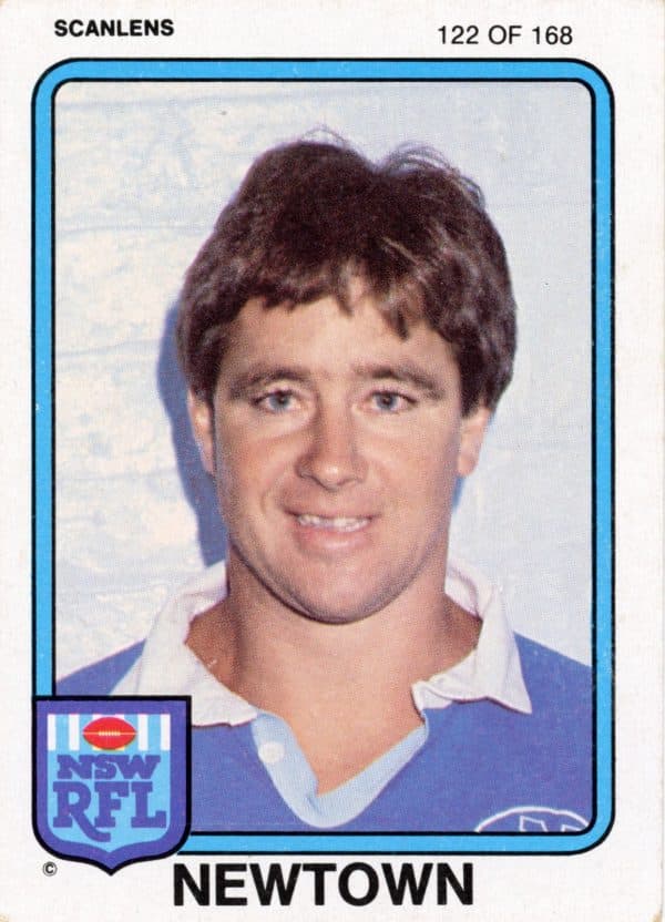 1981 Scanlens Common Card - Base 122 Barry Jensen Newtown Jets