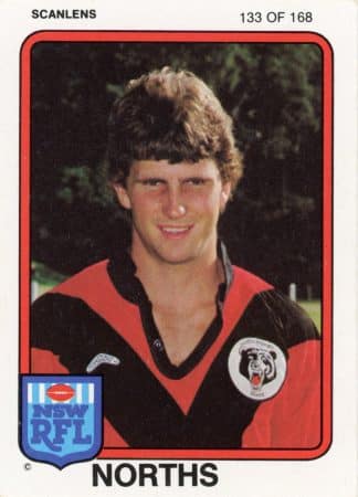 1981 Scanlens Common Card - Base 133 Max Wilkie North Sydney Bears