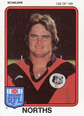 1981 Scanlens Common Card - Base 138 Tony Springall North Sydney Bears
