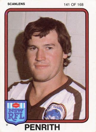 1981 Scanlens Common Card - Base 141 Jamie Jones Penrith Panthers