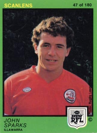 1982 Scanlens Common Card - Base 047 John Sparks Illawarra Steelers