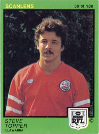 1982 Scanlens Common Card - Base 050 Steve Topper Illawarra Steelers