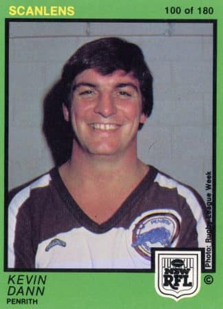 1982 Scanlens Common Card - Base 100 Kevin Dann Penrith Panthers