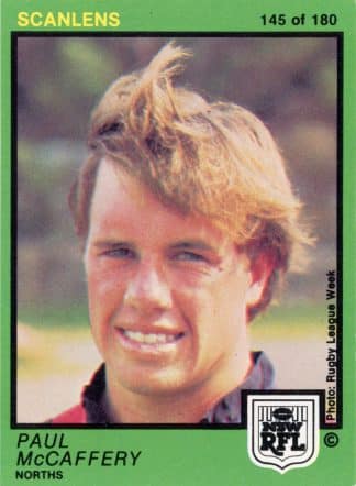 1982 Scanlens Common Card - Base 145 Paul McCaffery North Sydney Bears