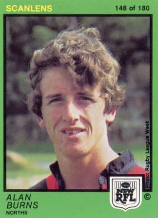 1982 Scanlens Common Card - Base 148 Alan Burns North Sydney Bears