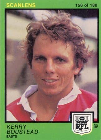 1982 Scanlens Common Card - Base 156 Kerry Boustead Eastern Suburbs Roosters