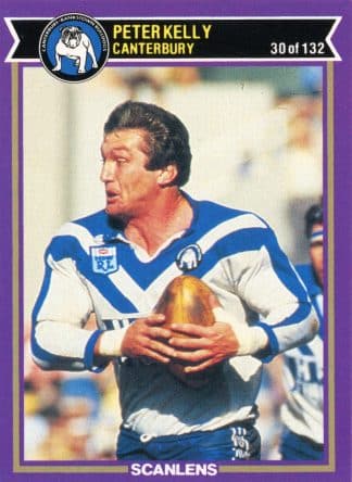 1987 Scanlens Common Card - Base 030 Peter Kelly Canterbury Bulldogs
