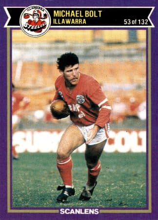 1987 Scanlens Common Card - Base 053 Michael Bolt Illawarra Steelers