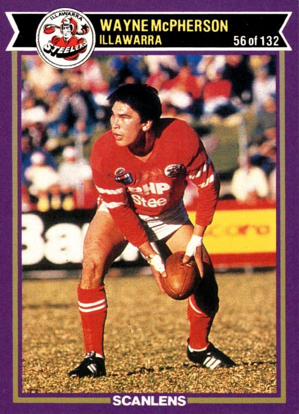 1987 Scanlens Common Card - Base 056 Wayne McPherson Illawarra Steelers