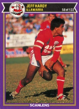 1987 Scanlens Common Card - Base 058 Jeff Hardy Illawarra Steelers