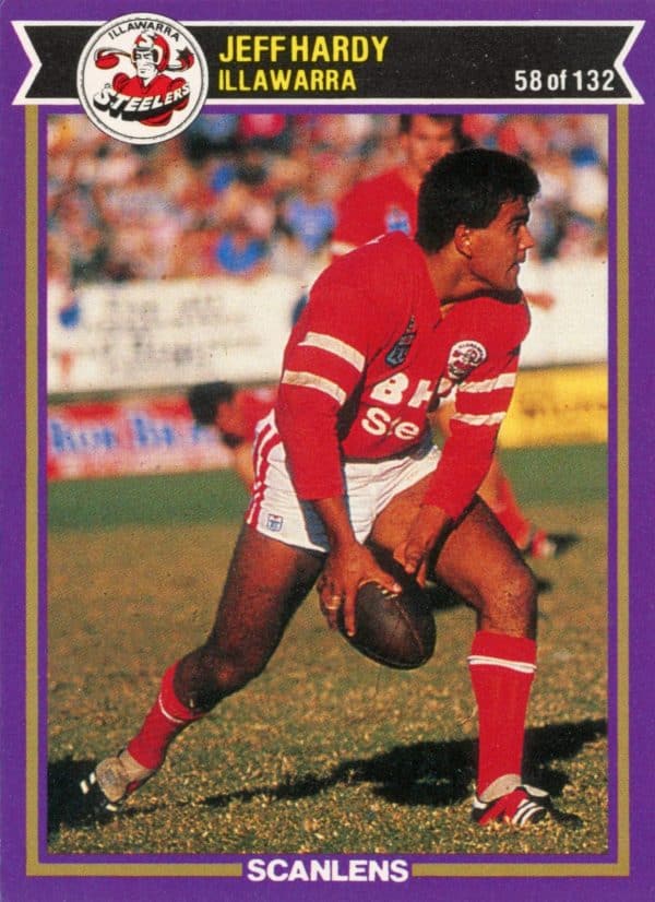 1987 Scanlens Common Card - Base 058 Jeff Hardy Illawarra Steelers