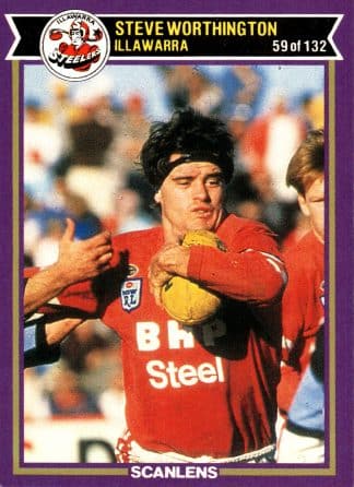 1987 Scanlens Common Card - Base 059 Steve Worthington Illawarra Steelers