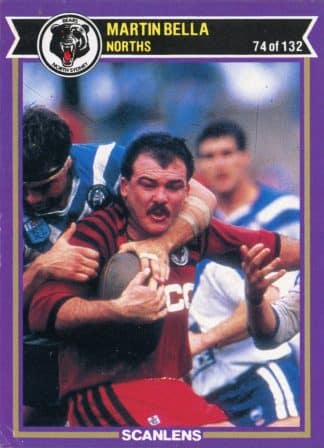 1987 Scanlens Common Card - Base 074 Martin Bella North Sydney Bears