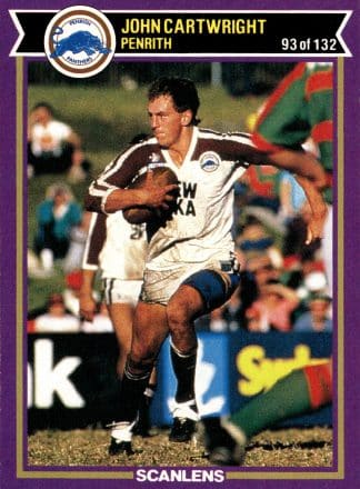 1987 Scanlens Common Card - Base 093 John Cartwright Penrith Panthers
