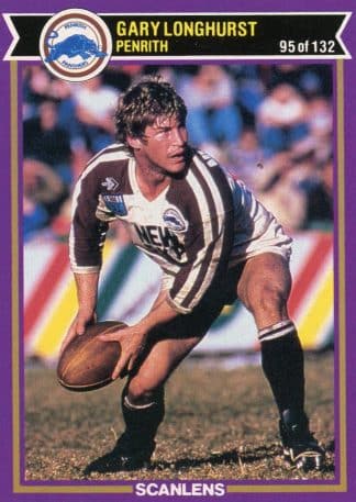 1987 Scanlens Common Card - Base 095 Gary Longhurst Penrith Panthers
