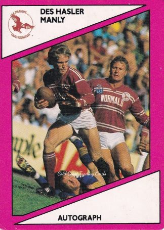 1988 Scanlens Common Card - Base 004 Des Hasler Manly Sea Eagles