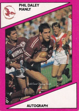 1988 Scanlens Common Card - Base 009 Phil Daley Manly Sea Eagles
